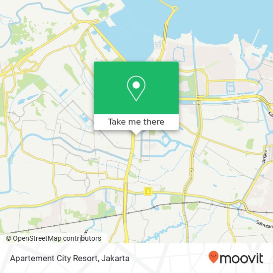 Apartement City Resort map