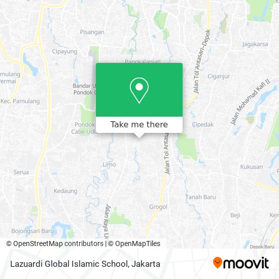 Lazuardi Global Islamic School map