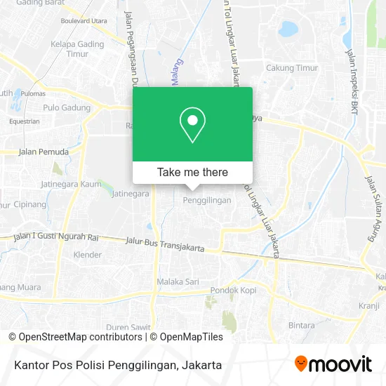 Kantor Pos Polisi Penggilingan map