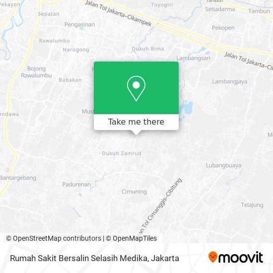 Rumah Sakit Bersalin Selasih Medika map