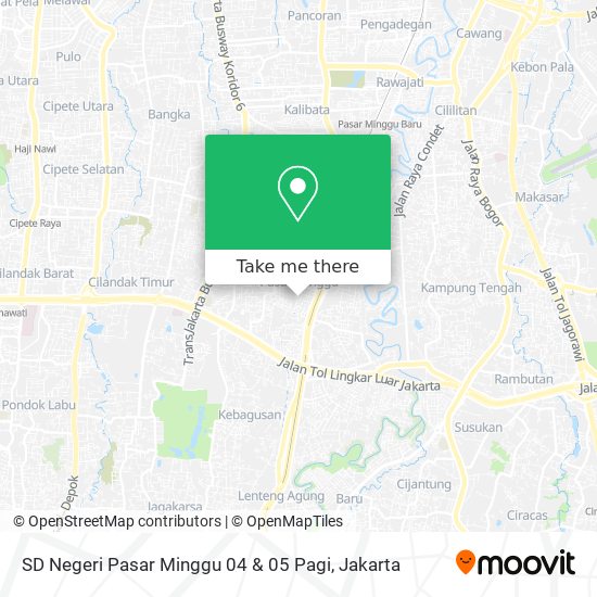 SD Negeri Pasar Minggu 04 & 05 Pagi map