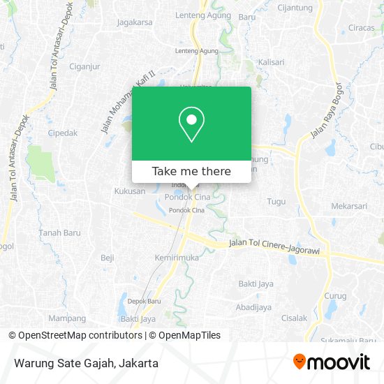 Warung Sate Gajah map