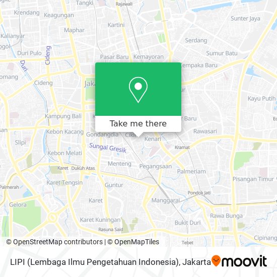 LIPI (Lembaga Ilmu Pengetahuan Indonesia) map