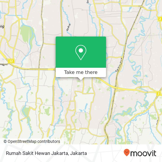 Rumah Sakit Hewan Jakarta map