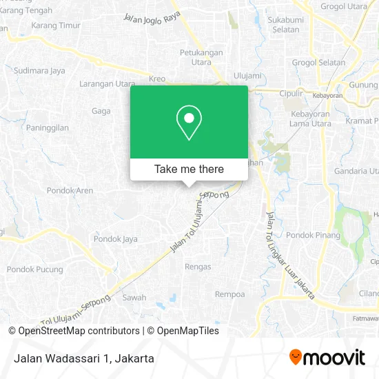 Jalan Wadassari 1 map