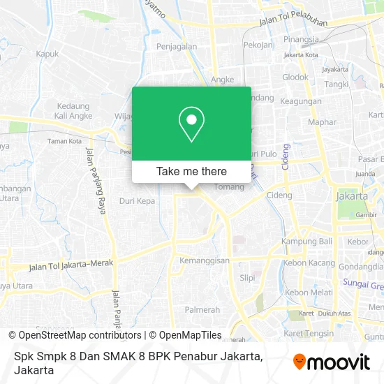 Spk Smpk 8 Dan SMAK 8 BPK Penabur Jakarta map