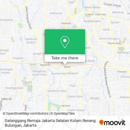 Gelanggang Remaja Jakarta Selatan Kolam Renang Bulungan map