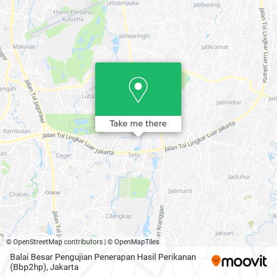Balai Besar Pengujian Penerapan Hasil Perikanan (Bbp2hp) map