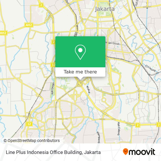 Line Plus Indonesia Office Building map