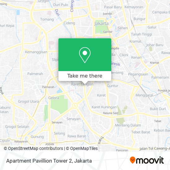 Apartment Pavillion Tower 2 map