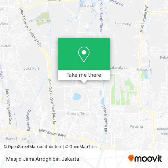 Masjid Jami Arroghibin map