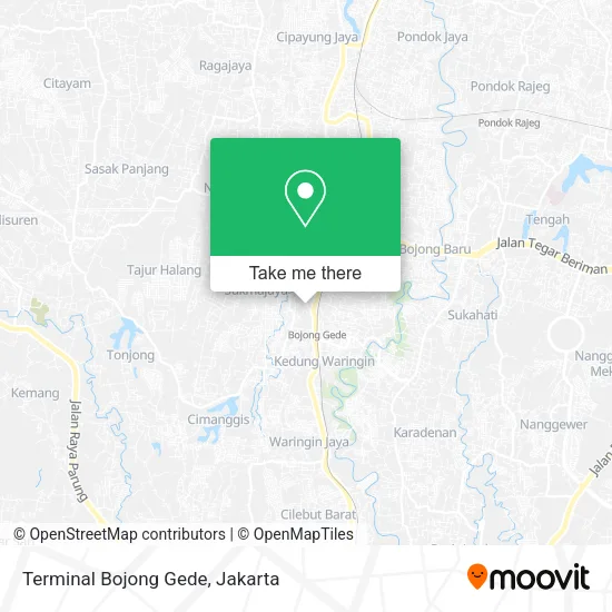 Terminal Bojong Gede map