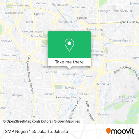 SMP Negeri 155 Jakarta map