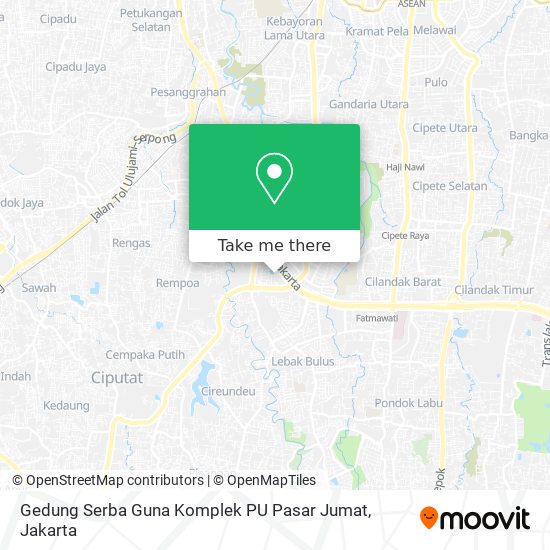 Gedung Serba Guna Komplek PU Pasar Jumat map