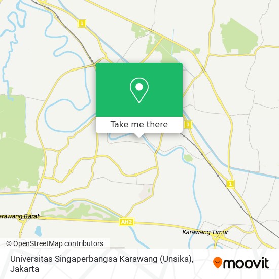 Universitas Singaperbangsa Karawang (Unsika) map