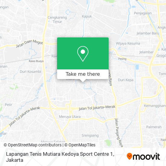 Lapangan Tenis Mutiara Kedoya Sport Centre 1 map