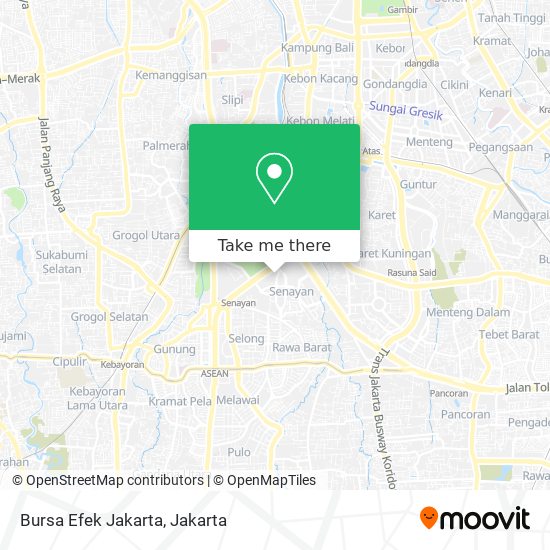 Bursa Efek Jakarta map