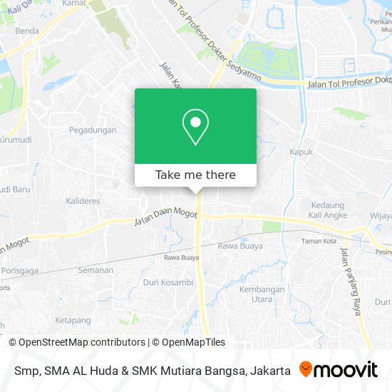 Smp, SMA AL Huda & SMK Mutiara Bangsa map