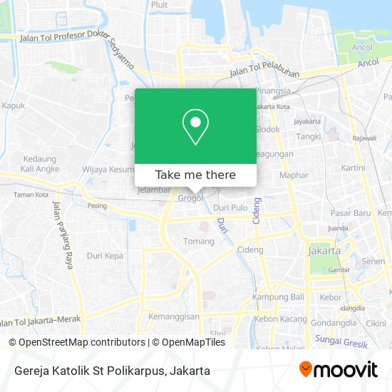 Gereja Katolik St Polikarpus map