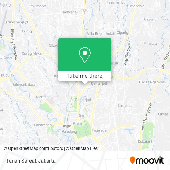 Tanah Sareal map