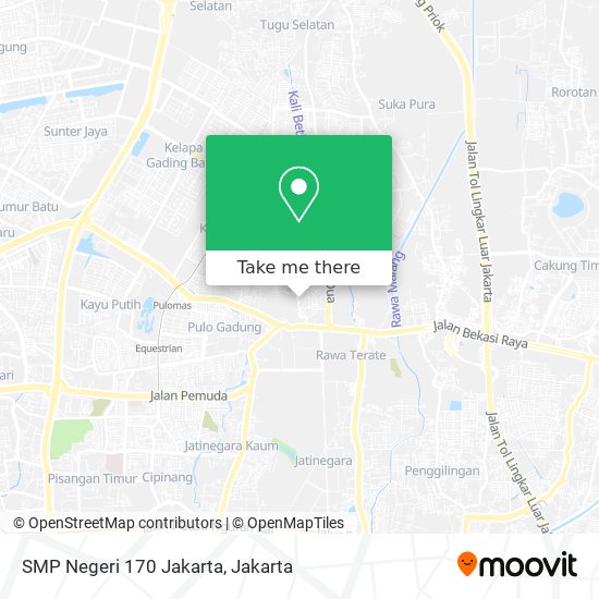 SMP Negeri 170 Jakarta map