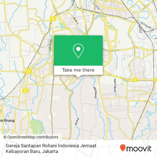 Gereja Santapan Rohani Indonesia Jemaat Kebayoran Baru map