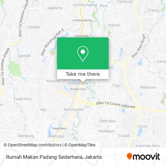Rumah Makan Padang Sederhana map