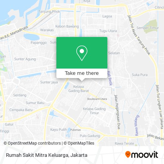 Rumah Sakit Mitra Keluarga map