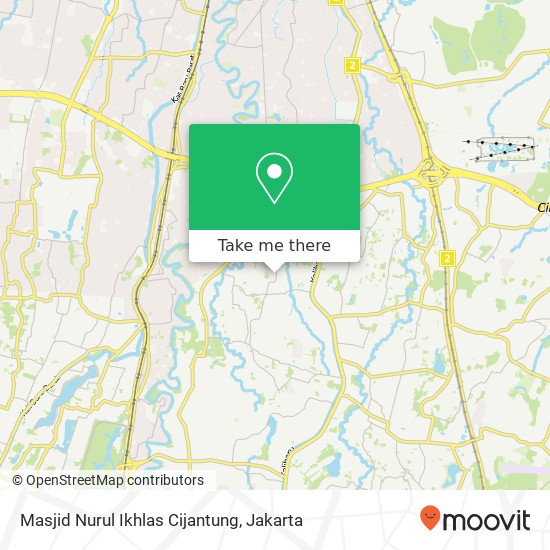 Masjid Nurul Ikhlas Cijantung map