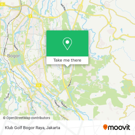 Klub Golf Bogor Raya map