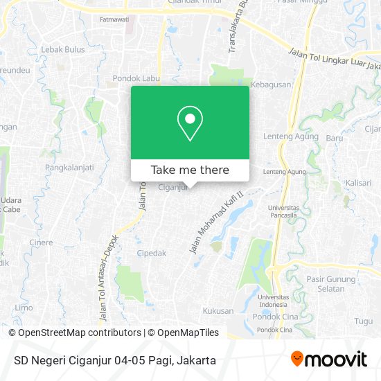 SD Negeri Ciganjur 04-05 Pagi map