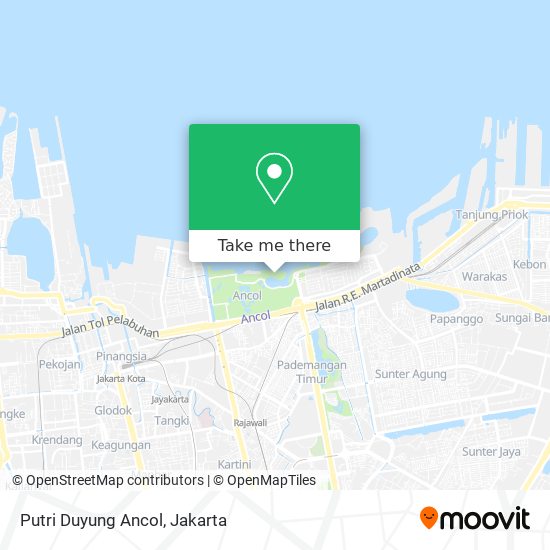 Putri Duyung Ancol map