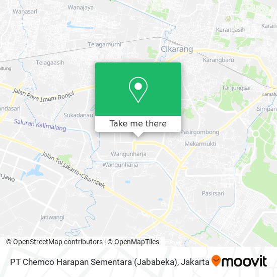 PT Chemco Harapan Sementara (Jababeka) map