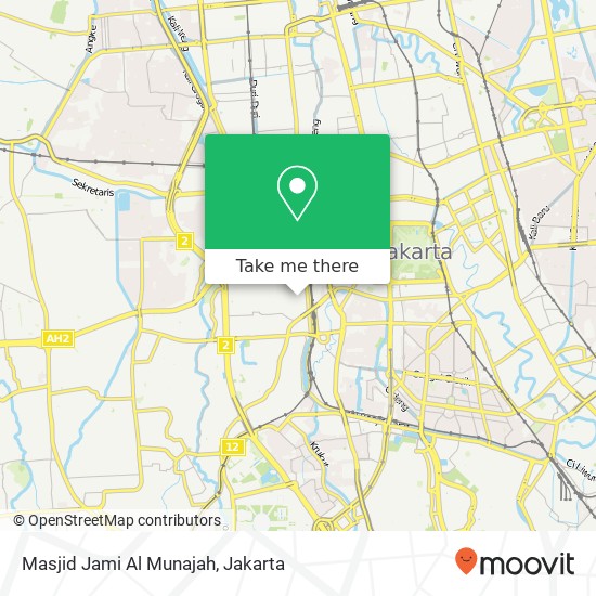 Masjid Jami Al Munajah map