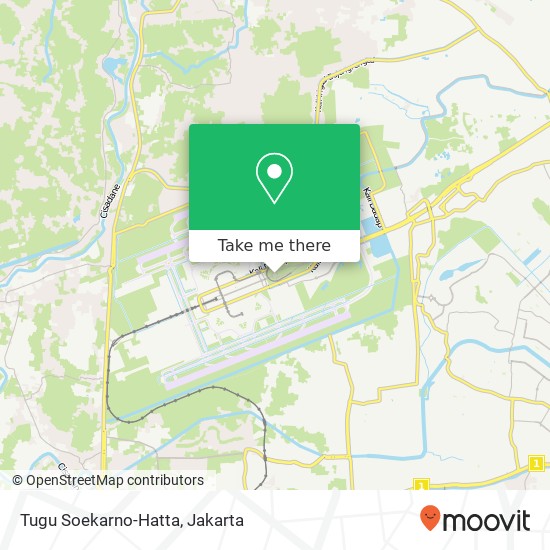 Tugu Soekarno-Hatta map