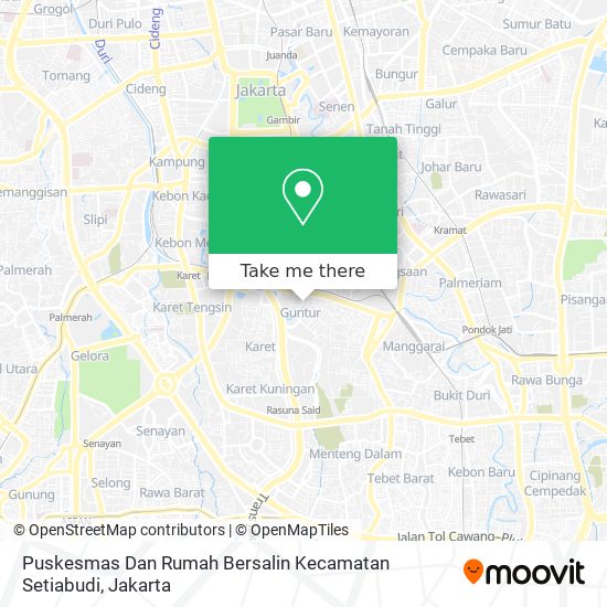 Puskesmas Dan Rumah Bersalin Kecamatan Setiabudi map