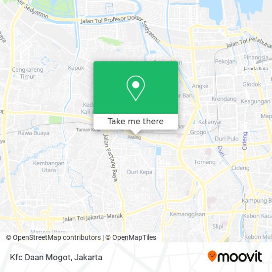 Kfc Daan Mogot map