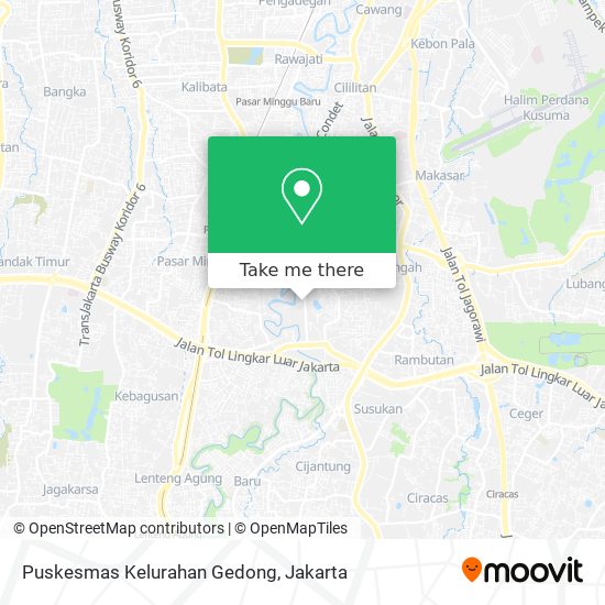 Puskesmas Kelurahan Gedong map