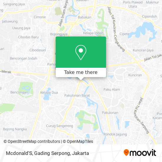Mcdonald'S, Gading Serpong map