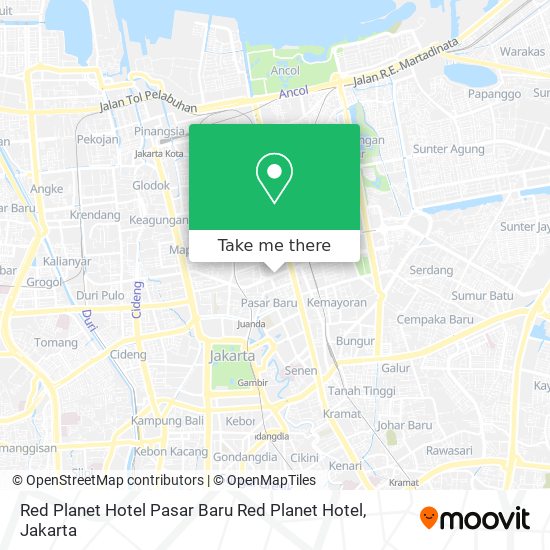Red Planet Hotel Pasar Baru Red Planet Hotel map