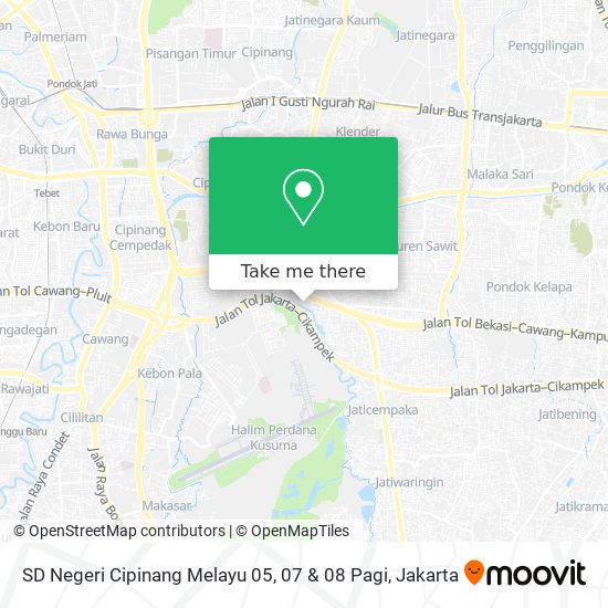SD Negeri Cipinang Melayu 05, 07 & 08 Pagi map