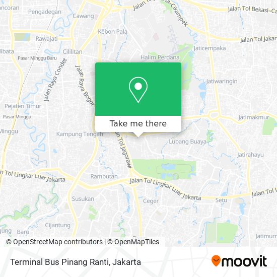 Terminal Bus Pinang Ranti map