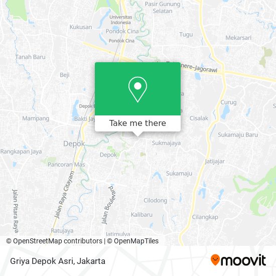 Griya Depok Asri map