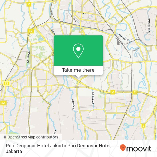 Puri Denpasar Hotel Jakarta Puri Denpasar Hotel map