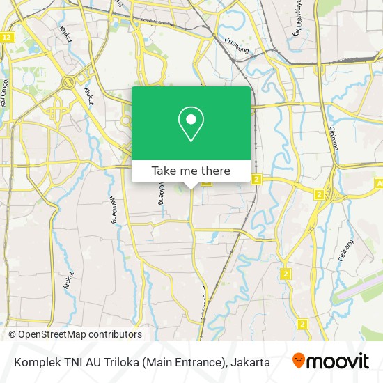 Komplek TNI AU Triloka (Main Entrance) map