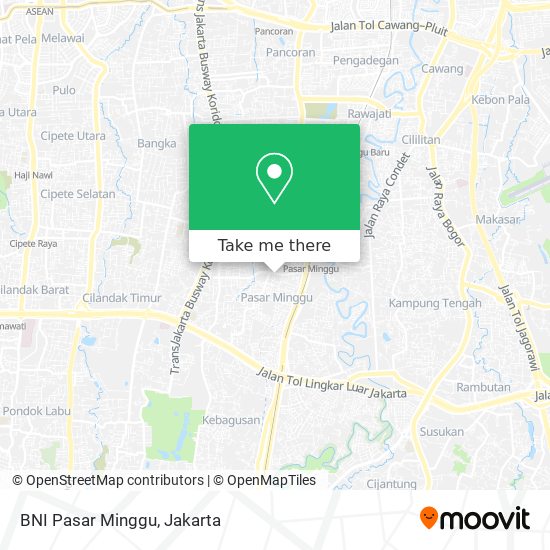 BNI Pasar Minggu map