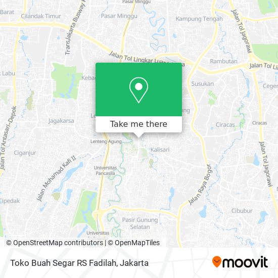 Toko Buah Segar RS Fadilah map