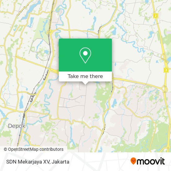 SDN Mekarjaya XV map