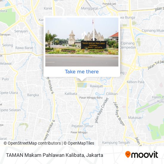 TAMAN Makam Pahlawan Kalibata map