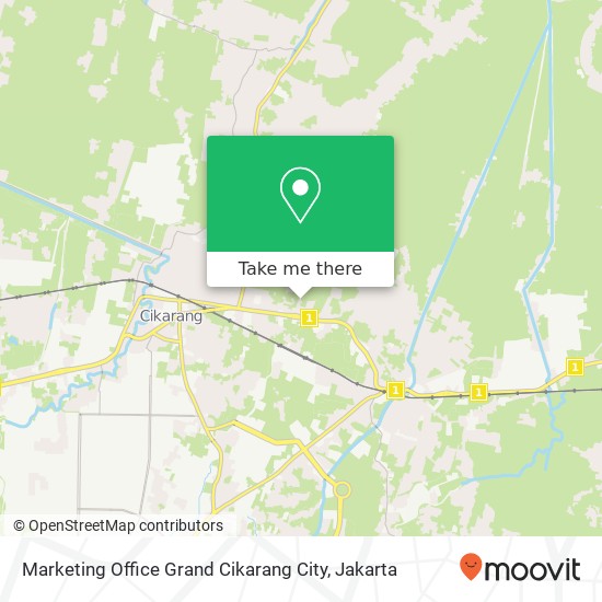 Marketing Office Grand Cikarang City map